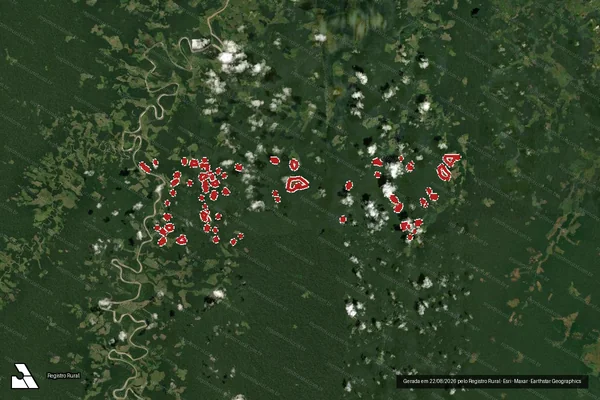 Imagem de satélite de Infração Ambiental em Feijó - AC