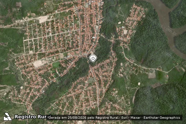 Imagem de satélite — Embargo IBAMA — Infração Ambiental — Humberto de Campos/MA