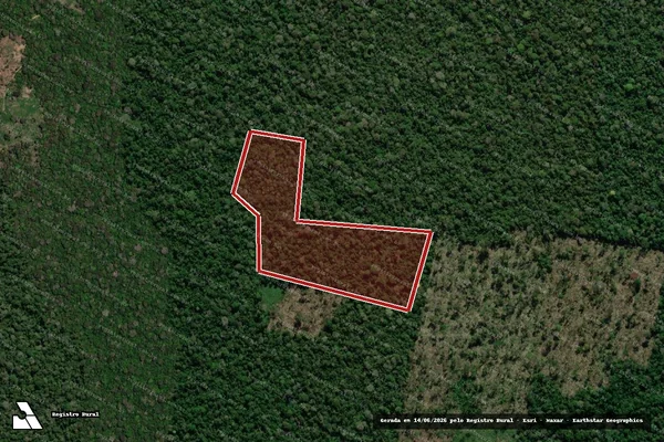 Imagem de satélite de Infração Ambiental em Boca do Acre - AM