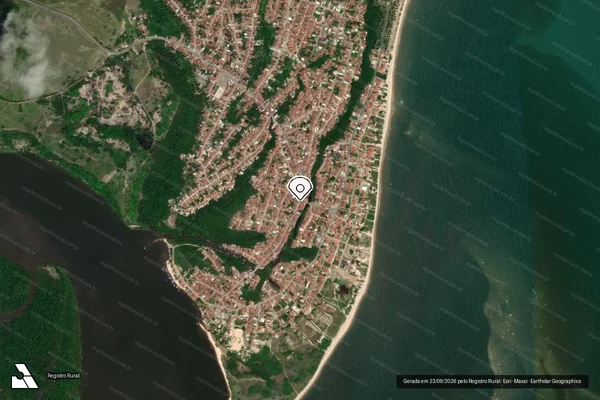Imagem de satélite de Infração de pesca(Não Classificada-Móvel) em Pitimbu - PB (marcador da localização)
