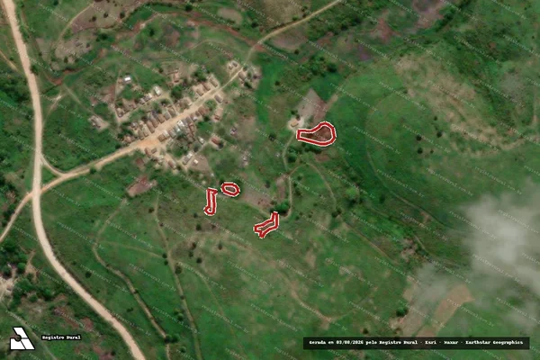 Imagem de satélite — Embargo IBAMA — Infração Ambiental — Joaquim Gomes/AL