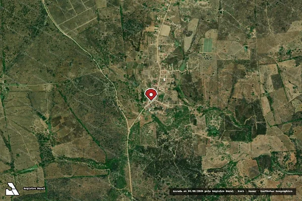 Imagem de satélite — Embargo IBAMA — Infração Ambiental — Riacho das Almas/PE