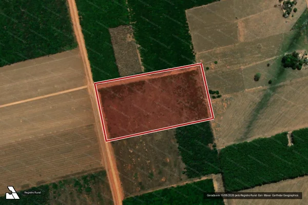 Imagem de satélite de Infração da Flora em Gaúcha do Norte - MT