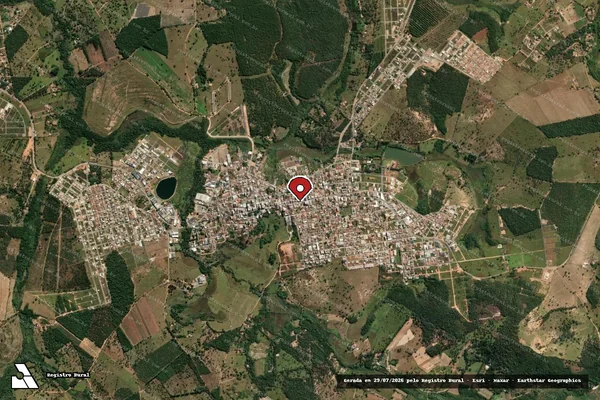 Imagem de satélite de Infração da Fauna em Perdigão - MG (marcador da localização)