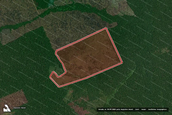 Imagem de satélite de Infração da Flora em Lábrea - AM