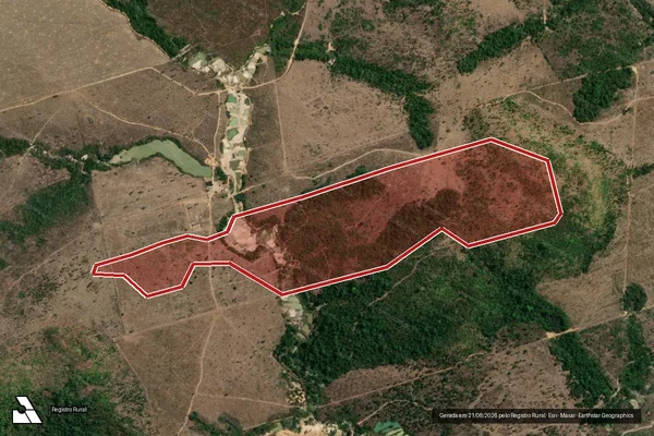 Imagem de satélite de Infração Ambiental em Novo Progresso - PA