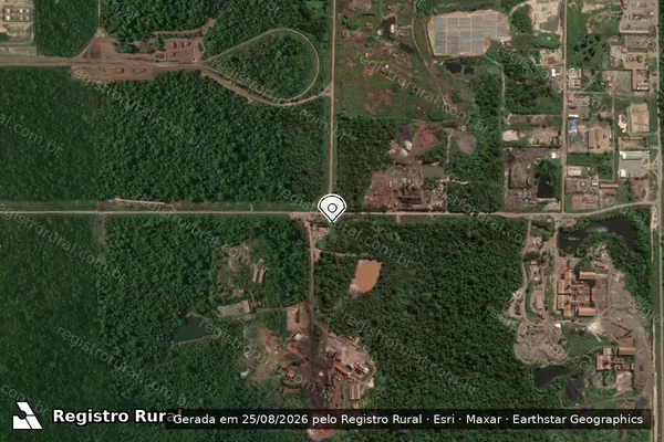 Imagem de satélite — Embargo Ambiental - Marabá/PA