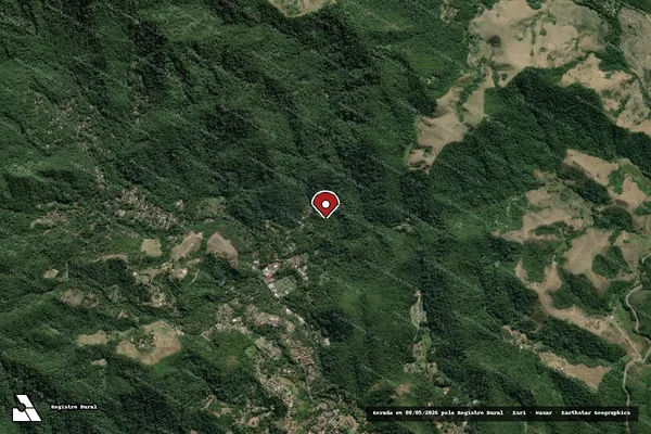 Imagem de satélite de Infração Ambiental em Itatiaia - RJ (marcador da localização)