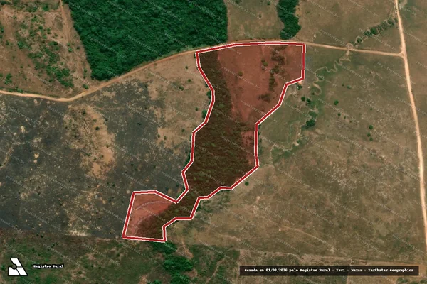 Imagem de satélite de Infração Ambiental em São Félix do Xingu - PA