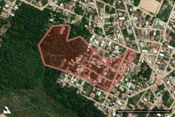 Imagem de satélite de Desmatamento em Porto Seguro - BA