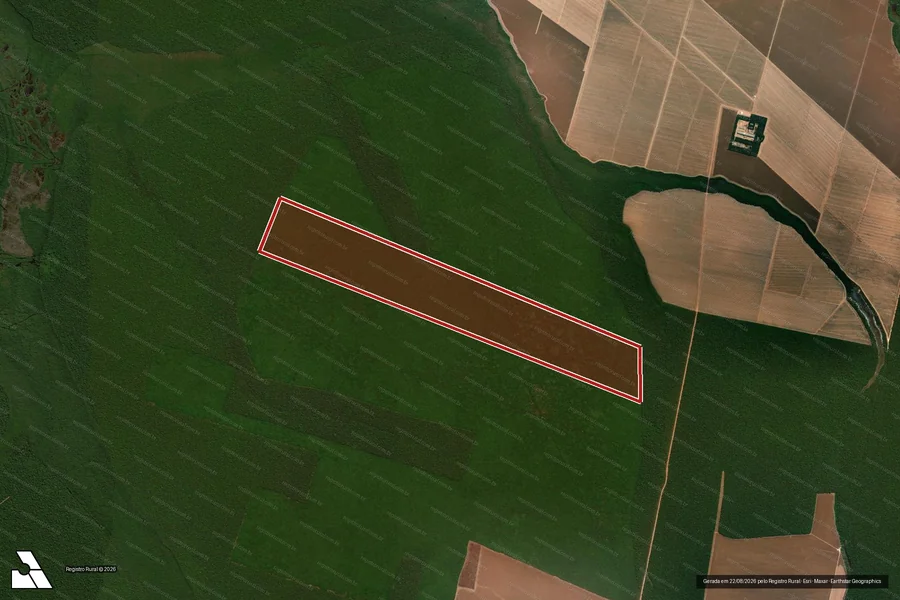 Imagem aérea do item A