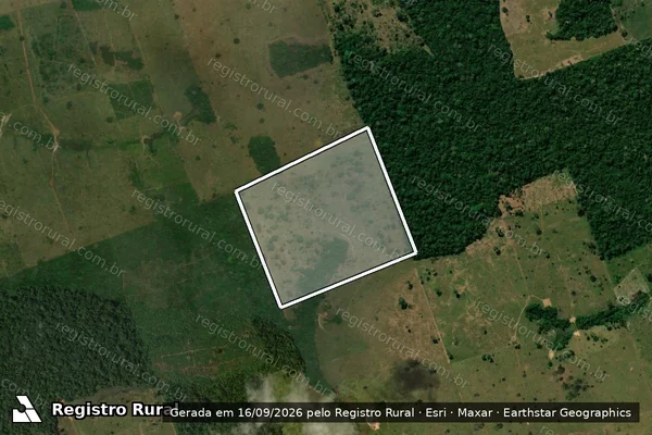 Imagem de satélite — Embargo IBAMA — Infração da Flora - Acrelândia/AC