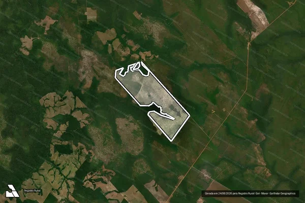 Imagem de satélite de Infração referente a Qualidade Ambiental em Juína - MT