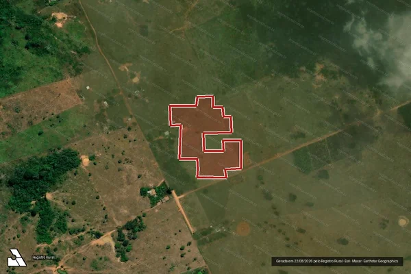 Imagem de satélite de Infração Ambiental em Acrelândia - AC
