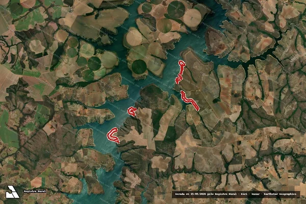 Imagem de satélite de Infração da Flora em Paracatu - MG