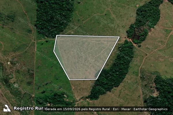 Imagem de satélite de Infração Ambiental em Colniza - MT