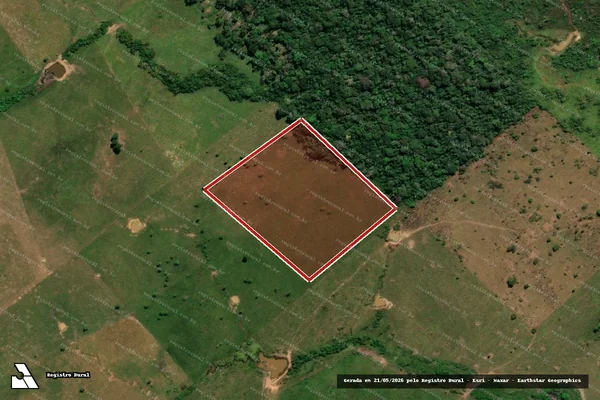 Imagem de satélite de Infração Ambiental em Acrelândia - AC