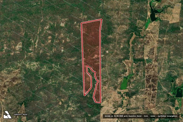 Imagem de satélite — Embargo Ambiental — Emas/PB