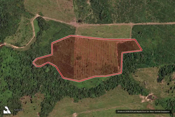 Imagem de satélite de Infração Ambiental em Nova Bandeirantes - MT
