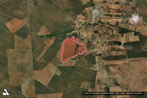 Imagem de satélite de Infração da Flora em Coribe - BA
