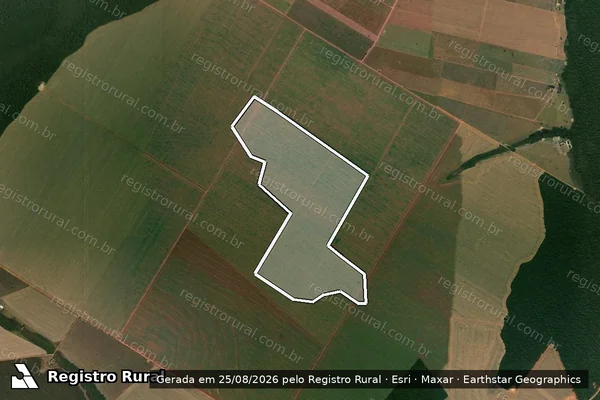 Imagem de satélite — Embargo Ambiental - União do Sul/MT