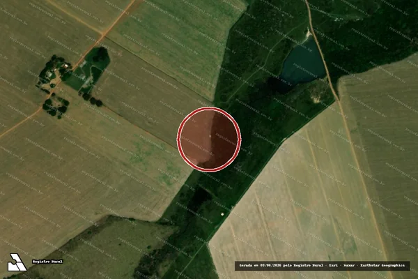 Imagem de satélite de Infração Ambiental em Serranópolis - GO