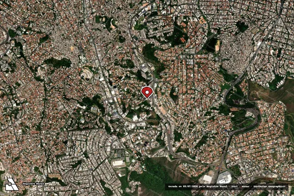 Imagem de satélite — Embargo IBAMA — Infração Ambiental - Belo Horizonte/MG