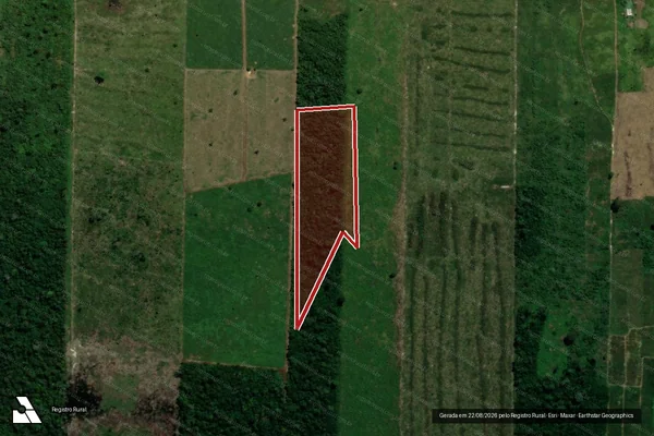 Imagem de satélite de Infração da Flora em Cujubim - RO