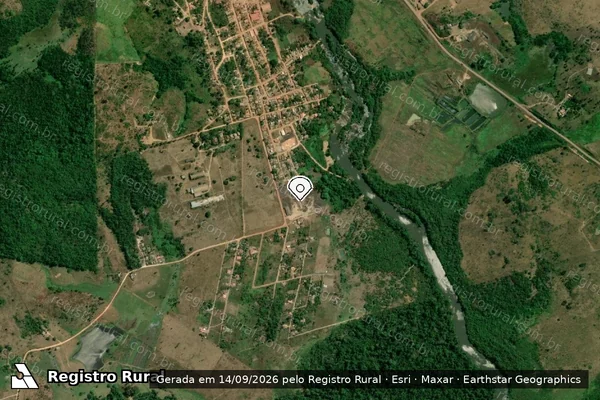 Imagem de satélite — Embargo IBAMA — Infração da Flora - Pacajá/PA