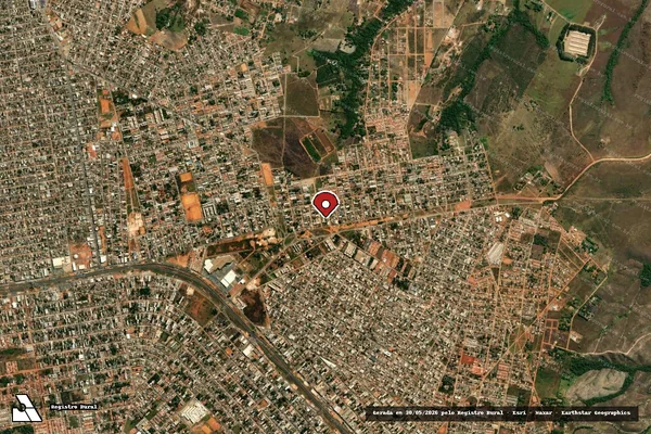 Imagem de satélite de Infração da Fauna em Águas Lindas de Goiás - GO (marcador da localização)