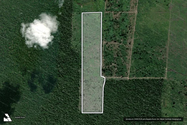 Imagem de satélite de Infração da Flora em Canutama - AM