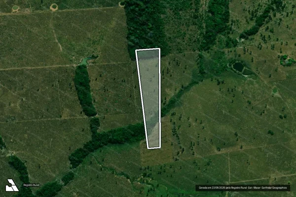 Imagem de satélite — Embargo IBAMA — Infração da Flora - Nova Mamoré/RO