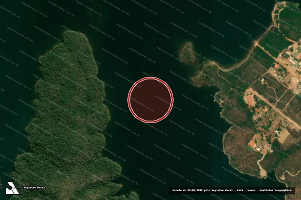 Imagem de satélite de Infração Ambiental em Alexânia - GO