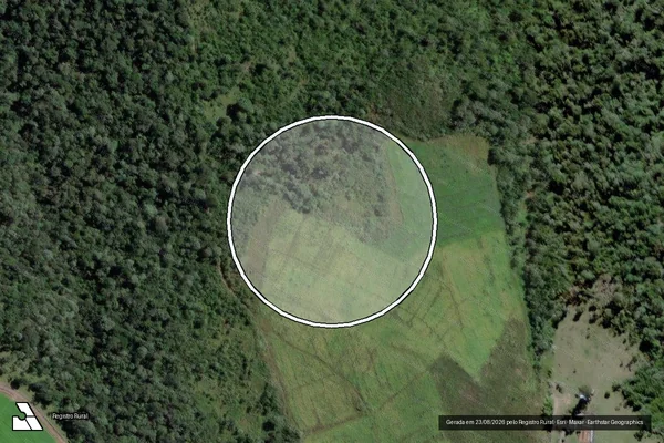 Imagem de satélite de Infração Ambiental em Santa Terezinha - SC