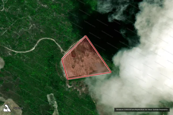Imagem de satélite — Embargo Ambiental - Baía da Traição/PB
