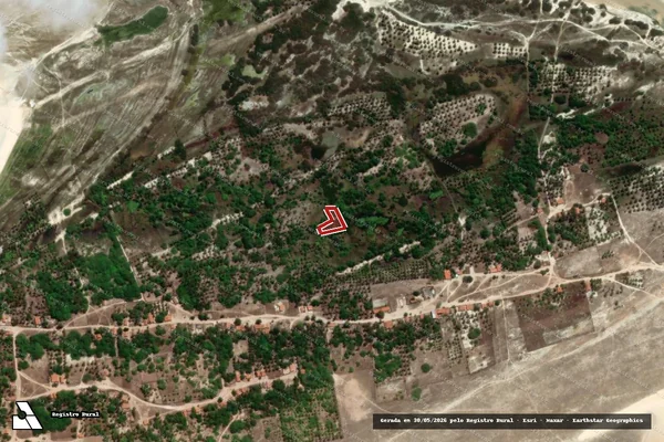 Imagem de satélite — Embargo IBAMA — Infração Ambiental - Camocim/CE