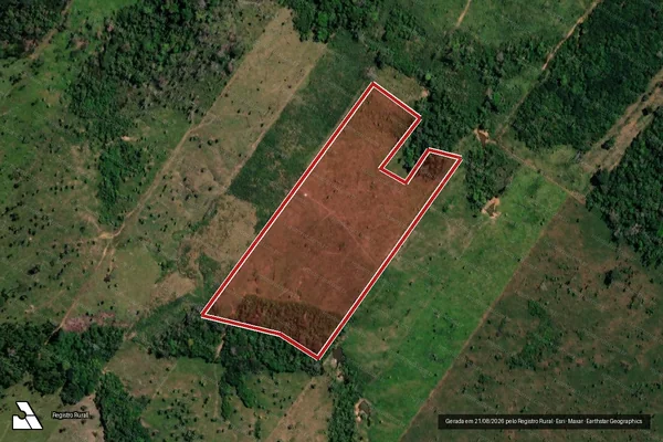 Imagem de satélite de Infração da Flora em Porto Velho - RO