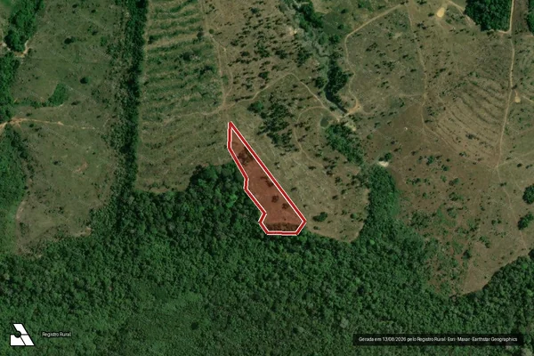 Imagem de satélite de Infração da Flora em Apuí - AM