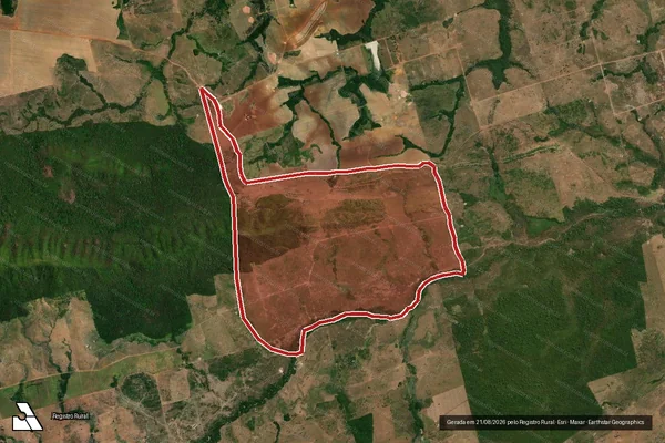 Imagem de satélite de Infração Ambiental em Santa Maria das Barreiras - PA