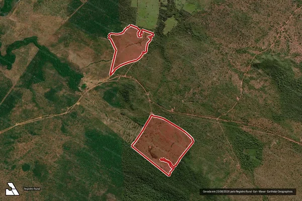 Imagem de satélite de Infração da Flora em Formosa da Serra Negra - MA