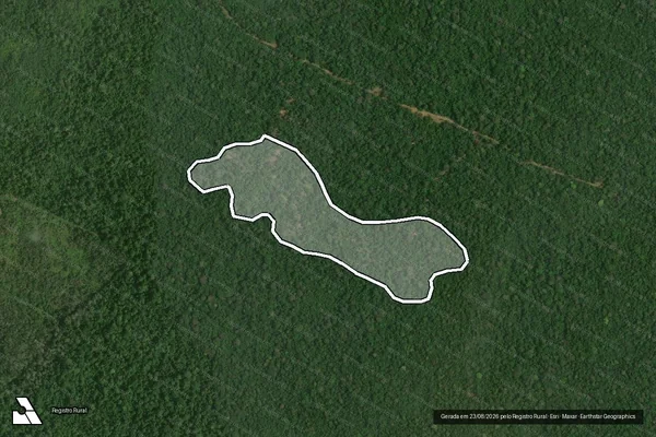 Imagem de satélite de Infração Ambiental em São João da Baliza - RR