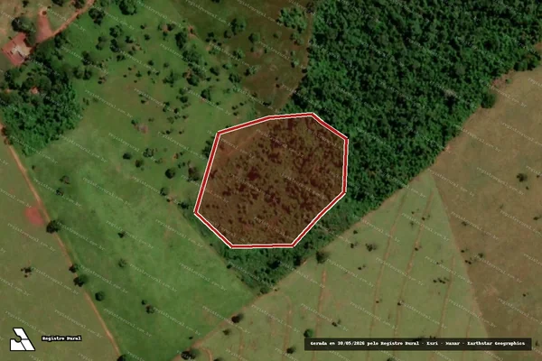 Imagem de satélite de Infração Ambiental em Amambai - MS