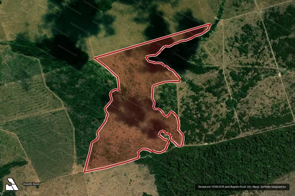 Imagem de satélite de Infração da Flora em Altamira - PA