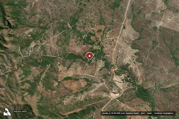 Imagem de satélite — Embargo IBAMA — Infração da Flora - Arraias/TO