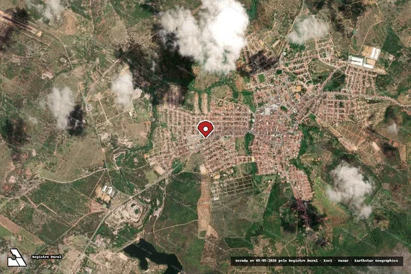 Imagem de satélite — Embargo IBAMA — Infração da Flora — Ruy Barbosa/BA