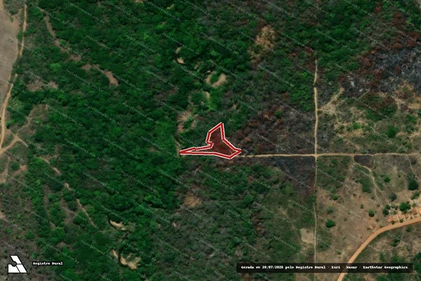 Imagem de satélite — Embargo IBAMA — Infração Ambiental — Siriri/SE