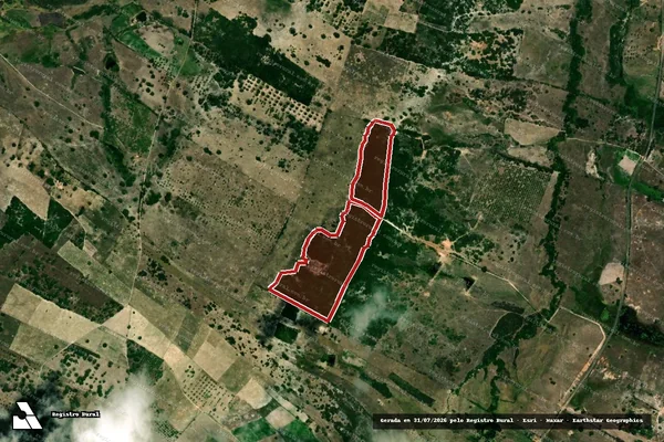 Imagem de satélite — Embargo IBAMA — Infração da Flora — São José De Mipibu/RN