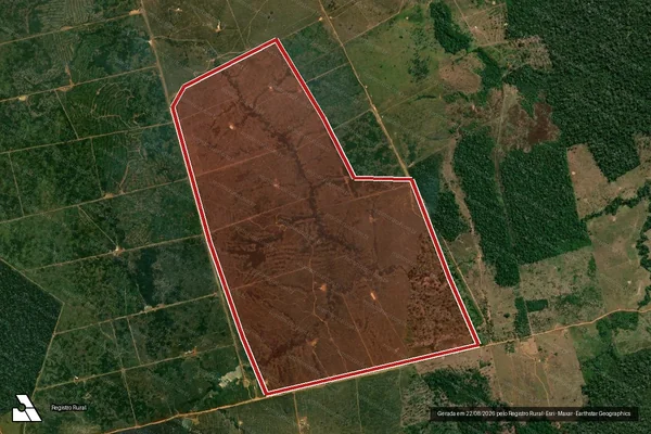 Imagem de satélite de Infração da Flora em Lábrea - AM