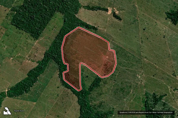 Imagem de satélite de Infração da Flora em Porto Velho - RO