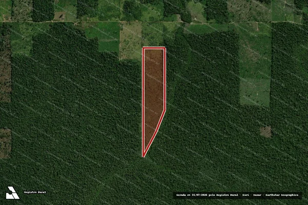 Imagem de satélite de Infração da Flora em Candeias do Jamari - RO